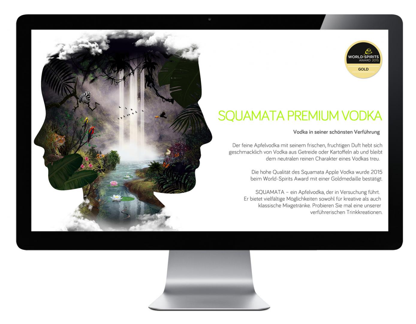 Designliebe Referenz Kammer & Kirsch Squamata Wodka Kampagne