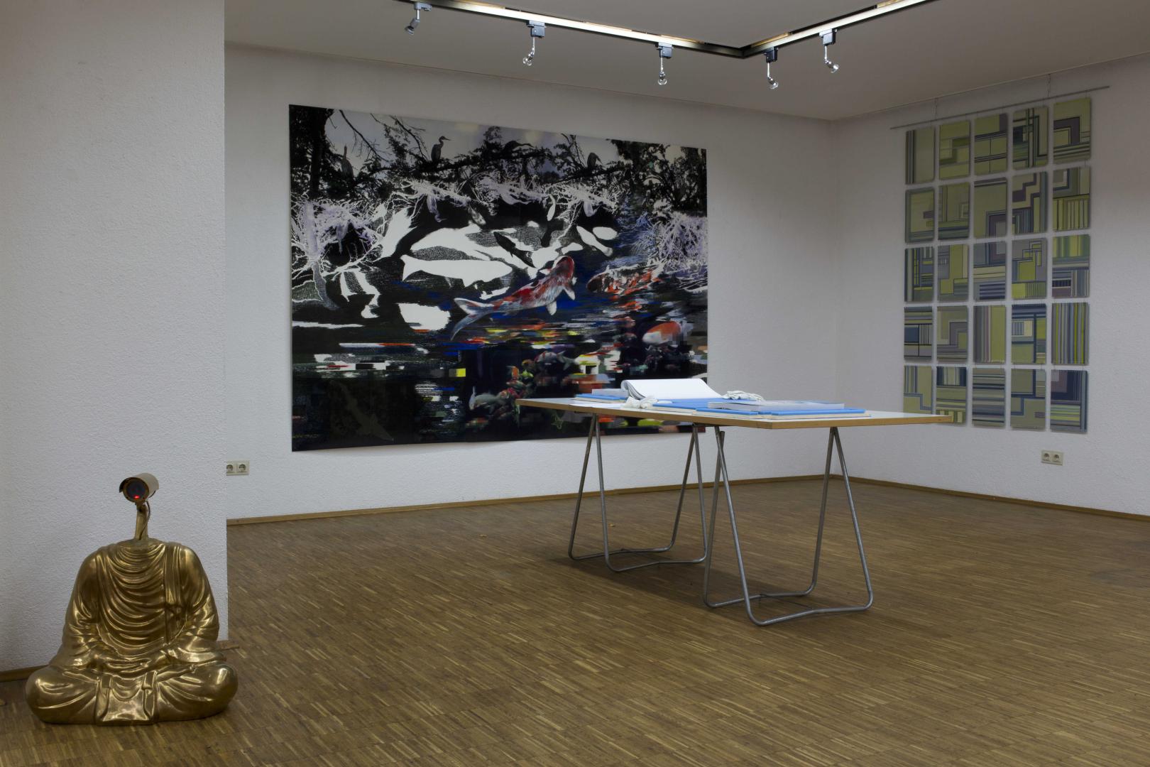 Ausstellungsansicht Online_Offline 2019; Foto: Lisa Bergmann