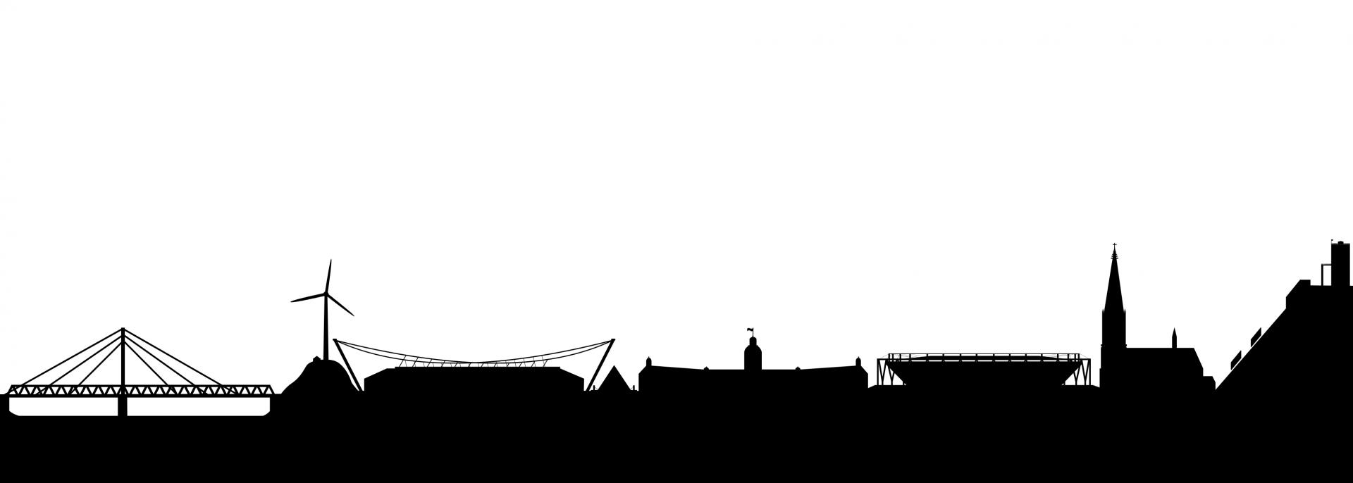 Skyline Stadt Karlsruhe