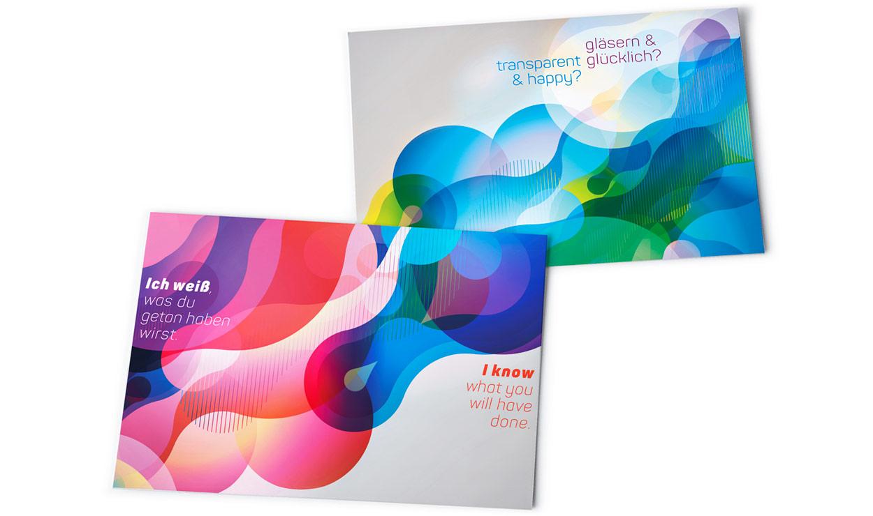 Postkarten als Give-aways für Messen und Symposien
