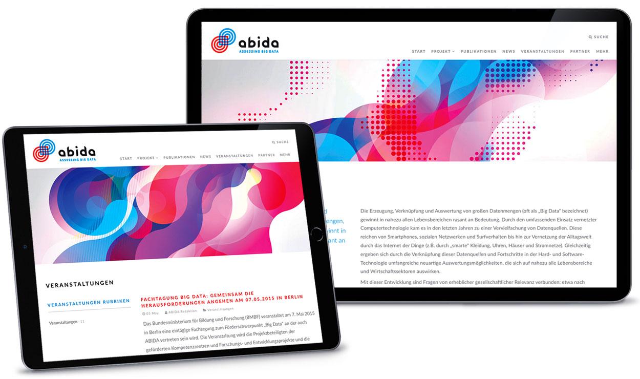 Abstrakte Illustrationen für Data Clouds und Big Data Assessment