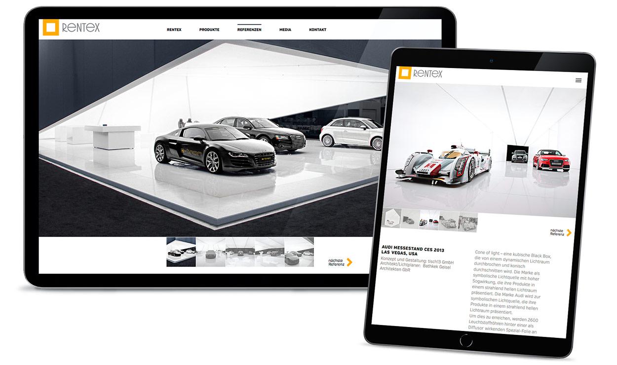 Webdesign mit Architektur-Projekten, Online-Präsentation in hoher Qualität.