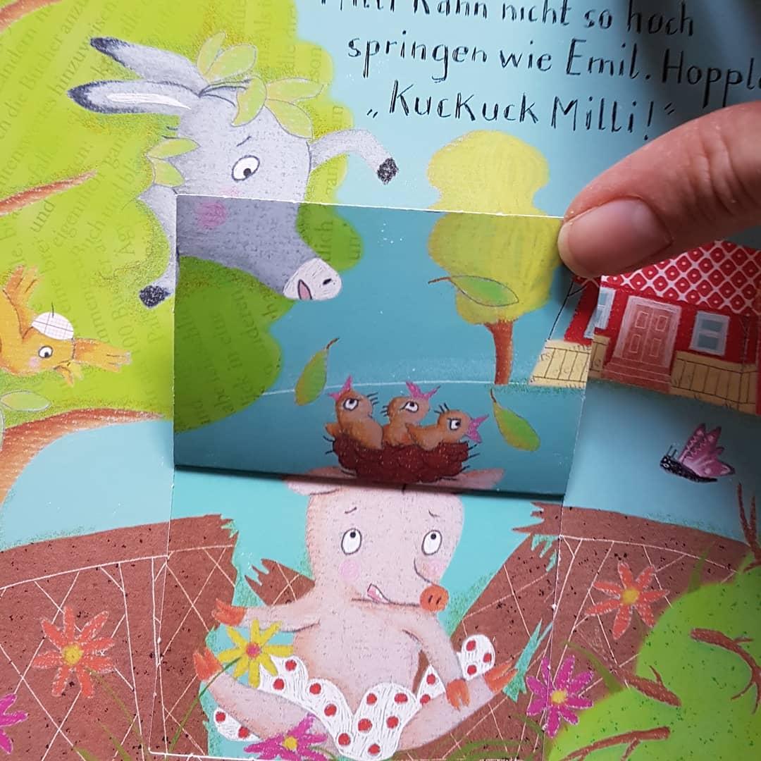 Milli und Emil Innenseite mit Klappe