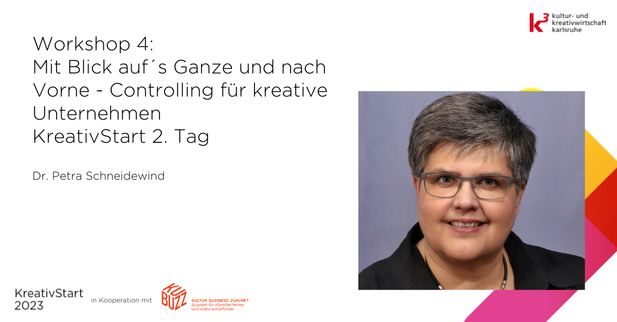Workshop KreativStart, Controlling, Petra Schneidewind