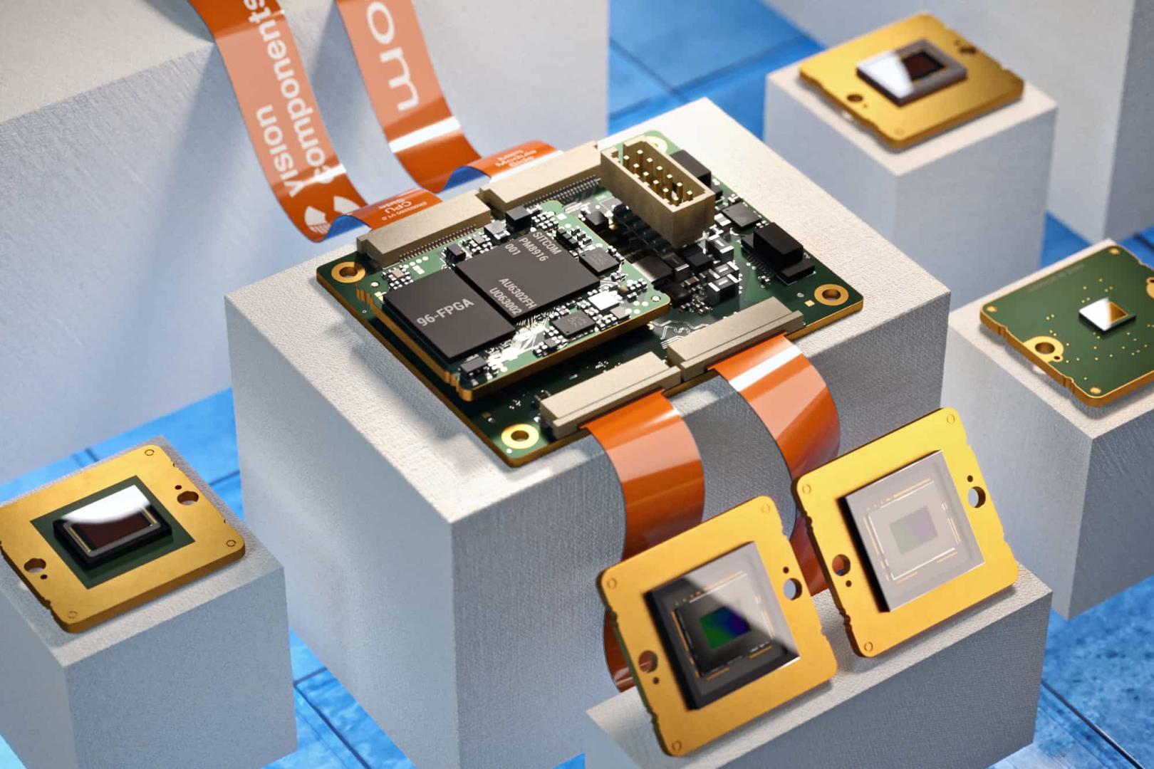Platinen und Kameras der Firma Vision Components