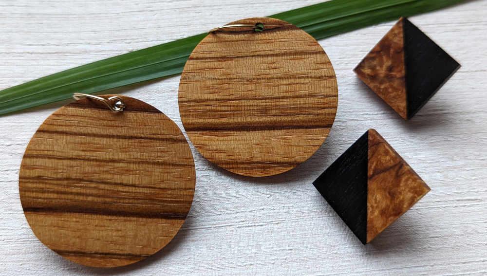 Holzohrringe / Holzschmuck