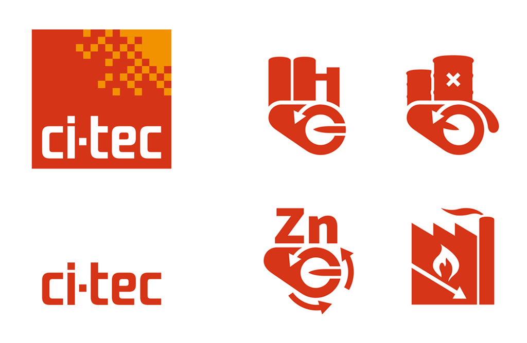Unternehmenslogo und Icons fuer ci-tec Steuerung thermischer Anlagen