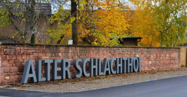Alter Schlachthof Schriftzug, Bild: K³-Büro
