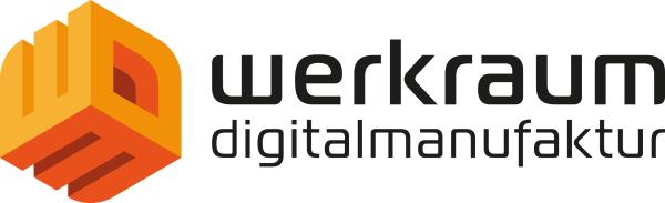 werkraum Digitalmanufaktur Logo der werkraum Digitalmanufaktur GmbH, bestehend aus 3D-Quader geformt aus den Buchstaben w, d und m sowie dem Firmenschriftzug